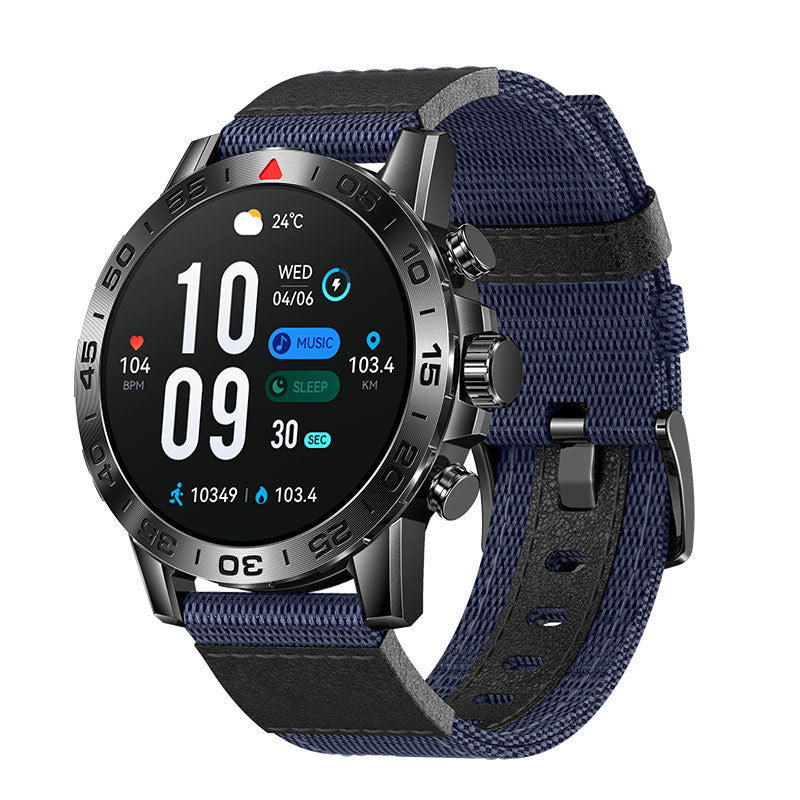"Bluetooth Smartwatch – Calls, Music, Heart Rate & Multi-Sport"