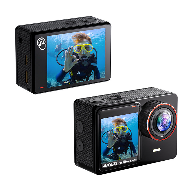 4K Ultra HD Waterproof Sports Camera – 30M Diving, Anti-Shake, Wide Lens