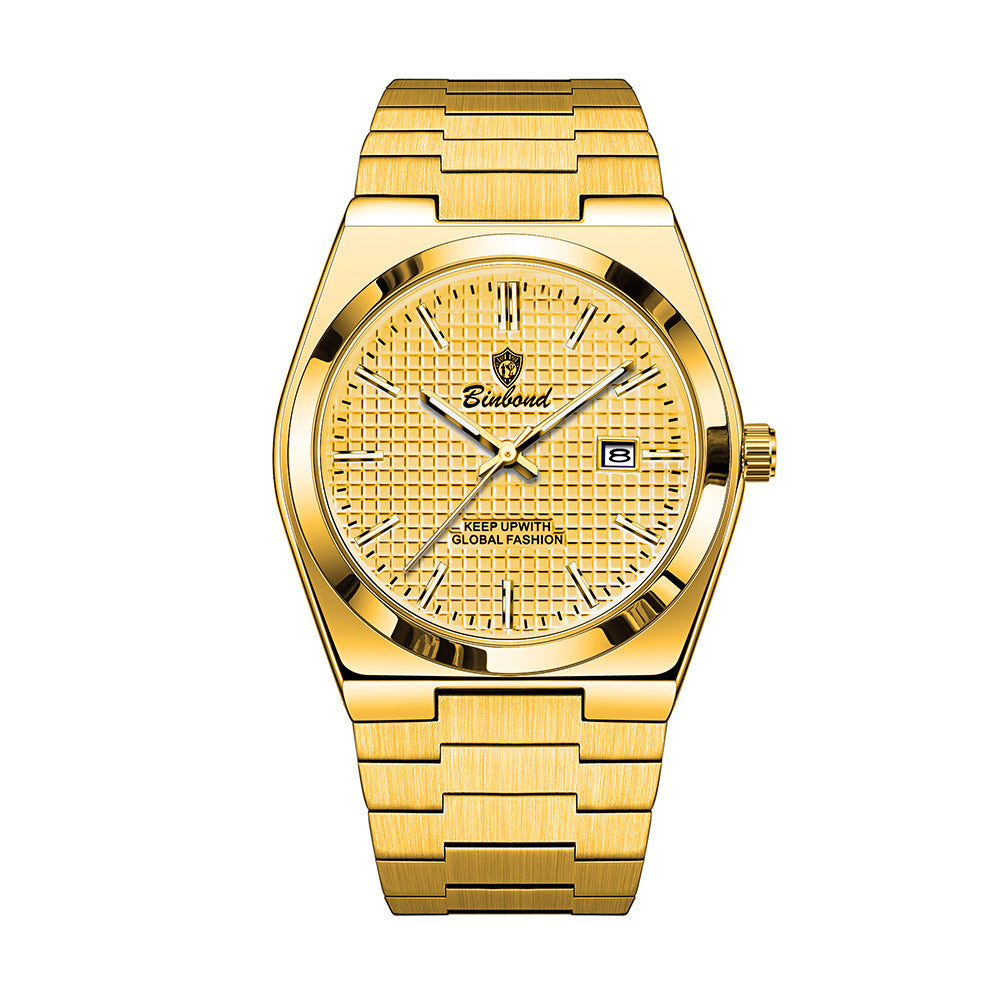 Modern Glow Stainless Steel Waterproof Men's Watch