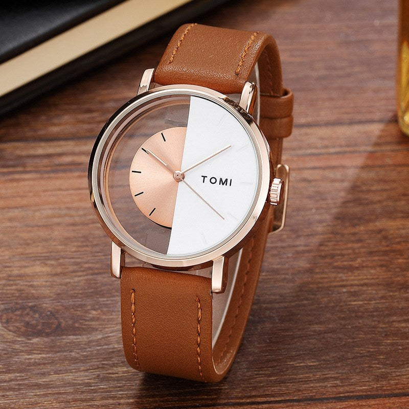 Hollow Double-Sided Quartz Watch"
