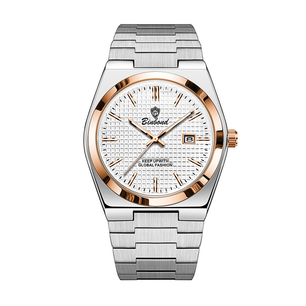 Modern Glow Stainless Steel Waterproof Men's Watch