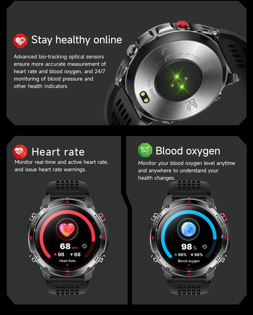 T-Rex 3 GPS Smart Watch for Men