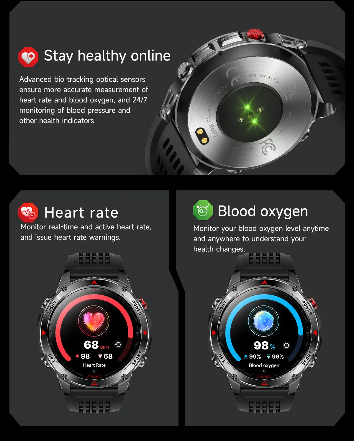 T-Rex 3 GPS Smart Watch for Men