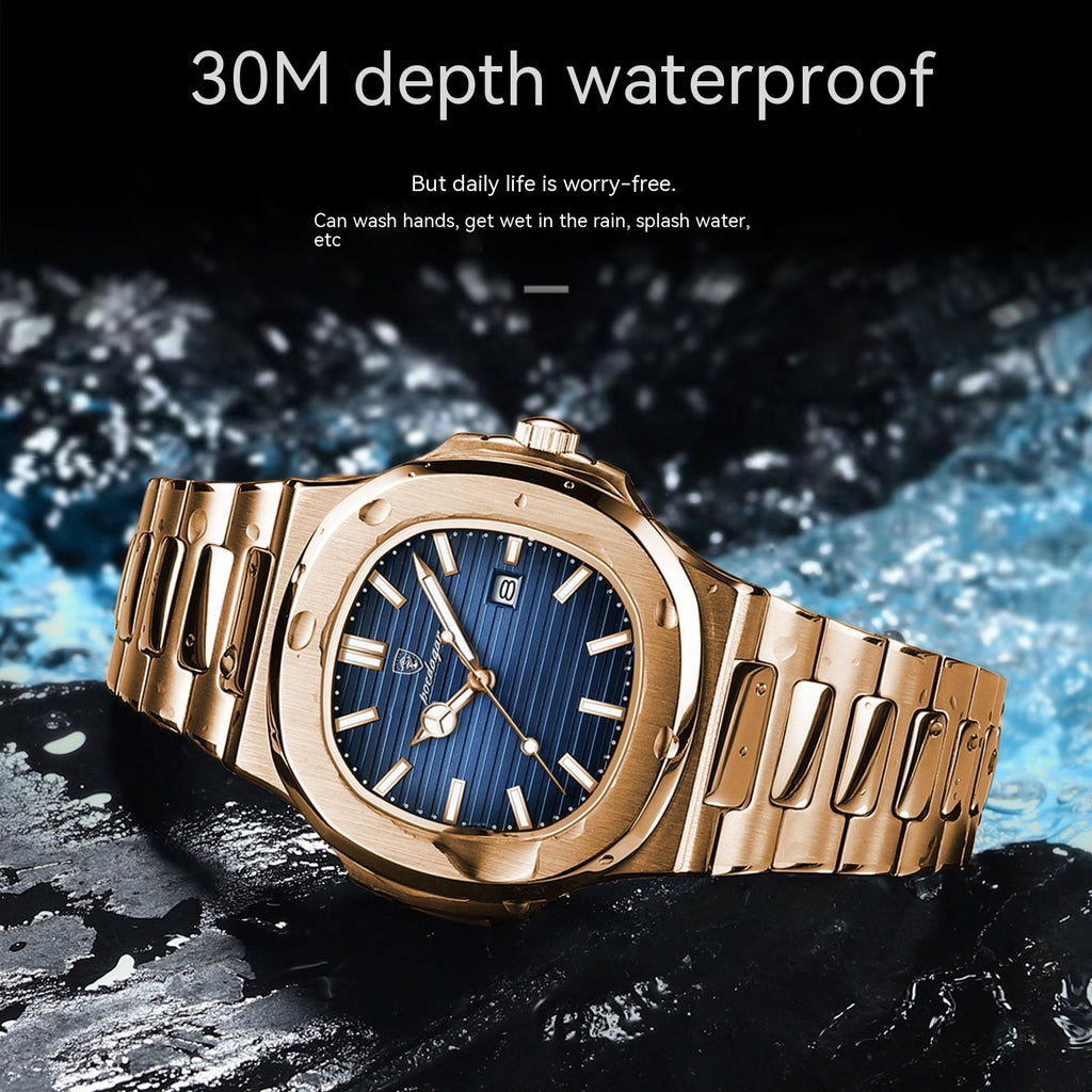 Thin Waterproof Quartz Timepiece