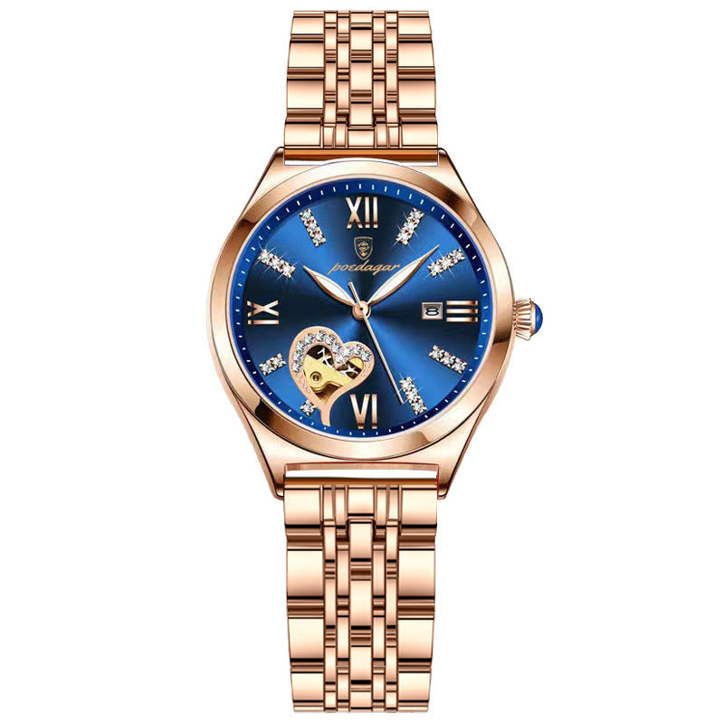 Elegant Waterproof Luminous Calendar Women's Quartz Watch