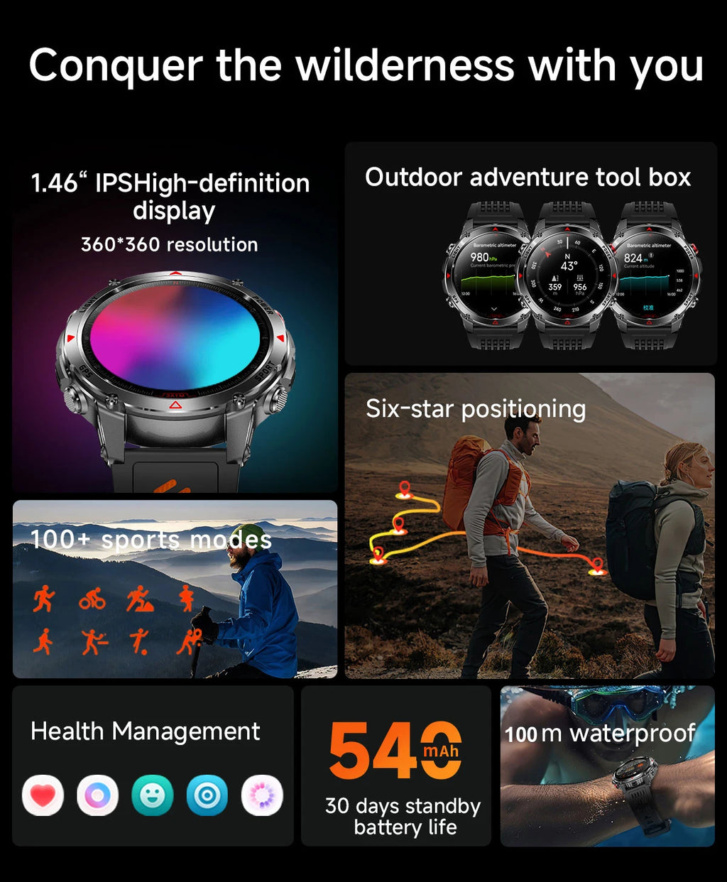 T-Rex 3 GPS Smart Watch for Men