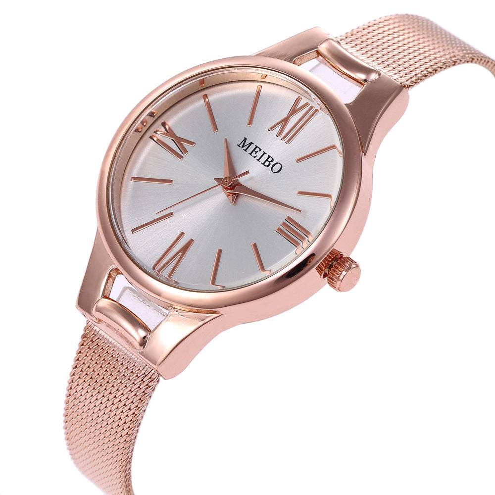Harmony Luxe Rose Gold Mesh Women’s Watch
