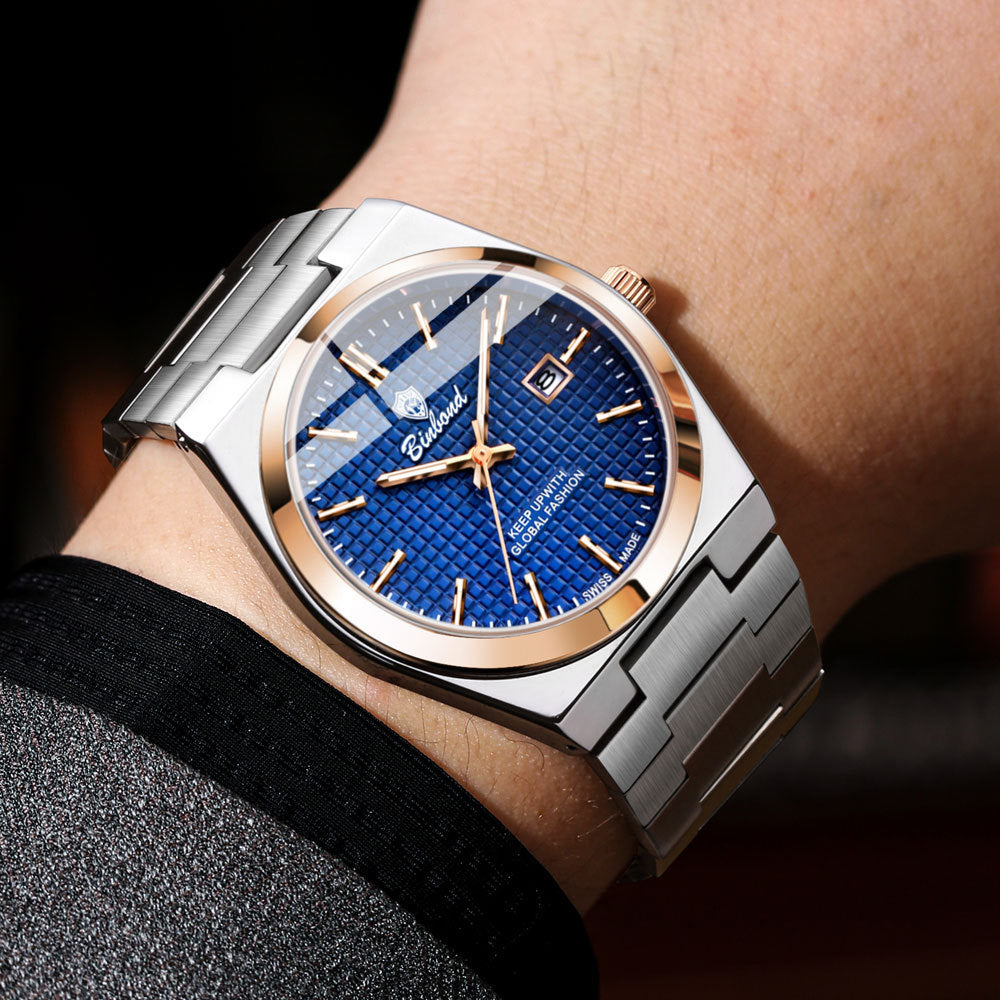 Modern Glow Stainless Steel Waterproof Men's Watch