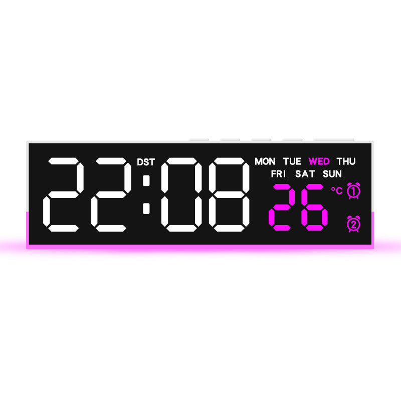 "Sleek LED Digital Clock – Stylish & Versatile"
