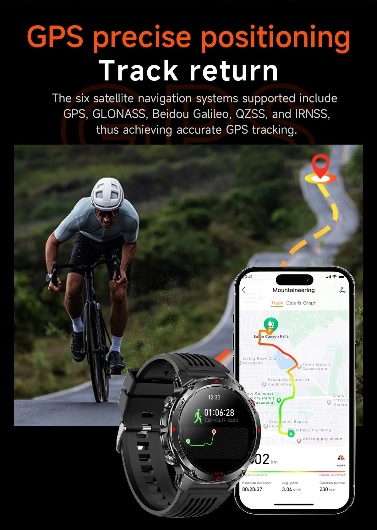 T-Rex 3 GPS Smart Watch for Men