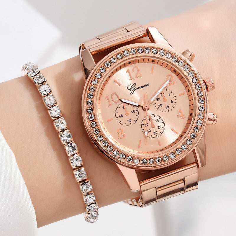 Women’s Diamond Three-Eye Watch