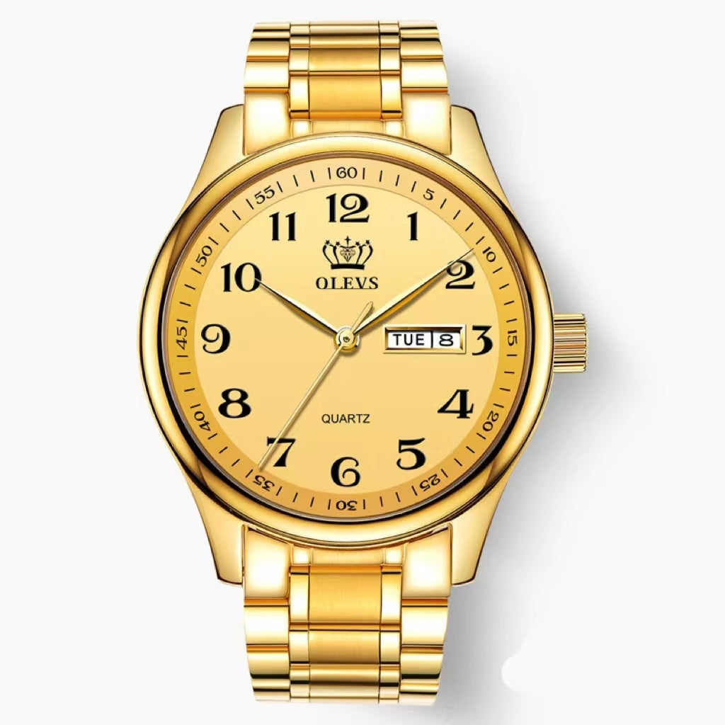 “Men’s Waterproof Digital Quartz Watch with Calendar