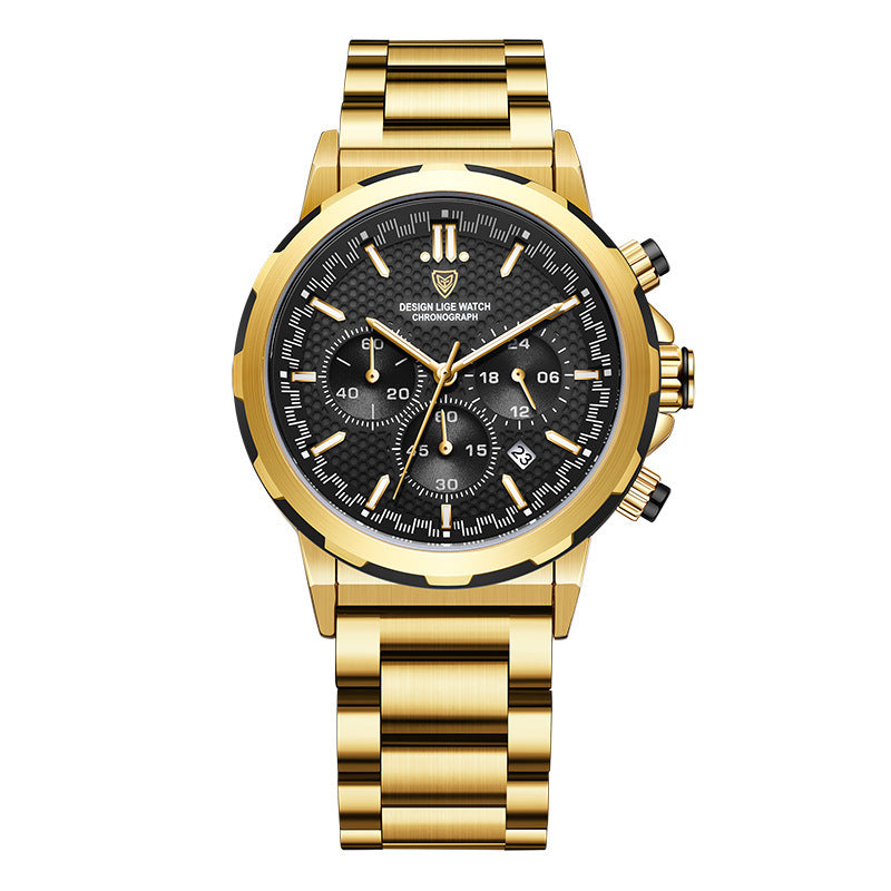 Prestige Steel Business Watch with Luminous Calendar