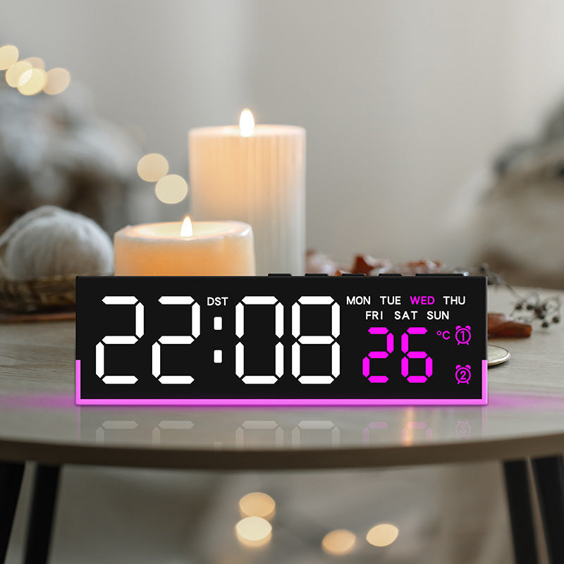 "Sleek LED Digital Clock – Stylish & Versatile"