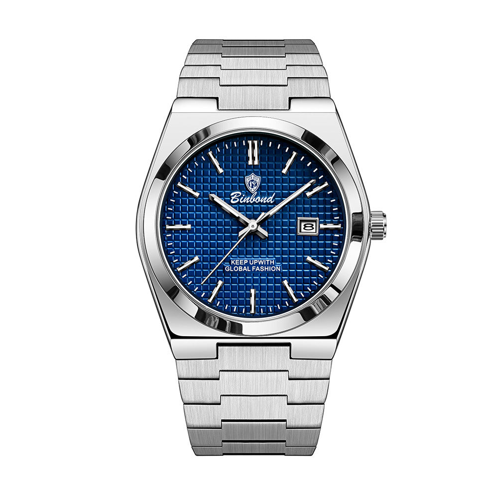 Modern Glow Stainless Steel Waterproof Men's Watch
