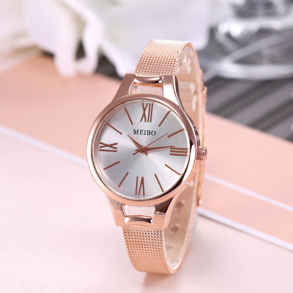 Harmony Luxe Rose Gold Mesh Women’s Watch