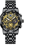 Luxury Men’s Hollow-Out Large Dial Waterproof Watch – High-Grade Style”