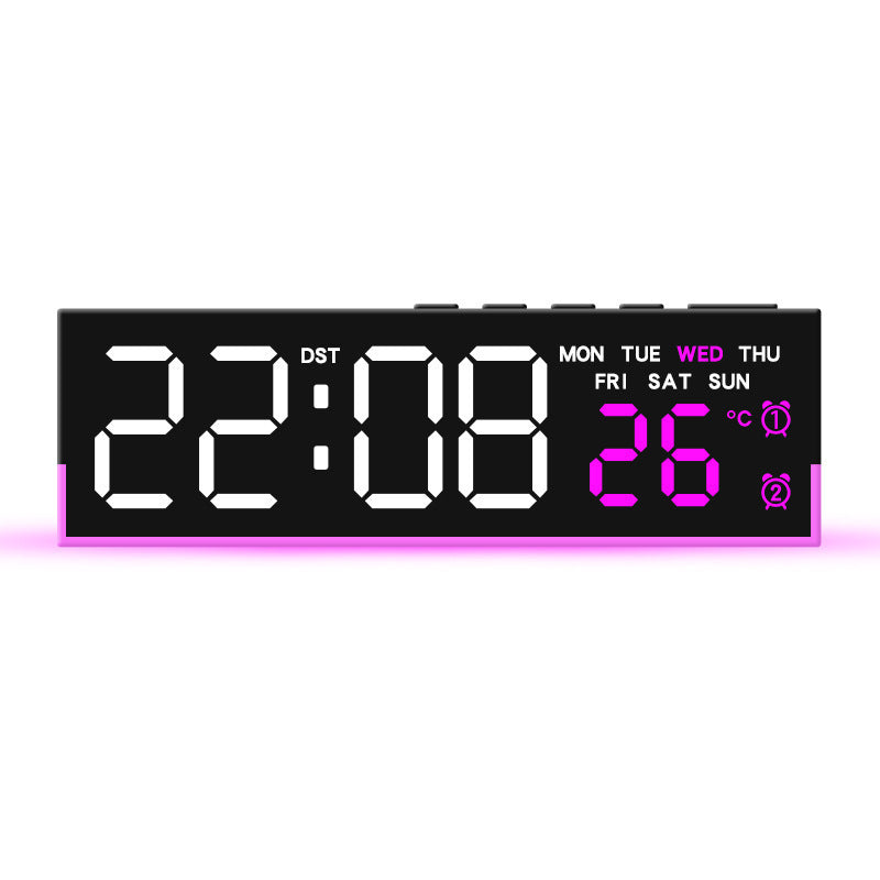 "Sleek LED Digital Clock – Stylish & Versatile"