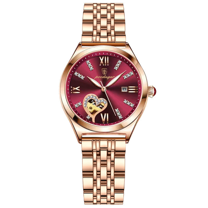 Elegant Waterproof Luminous Calendar Women's Quartz Watch