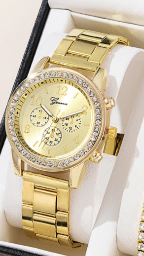 Women’s Diamond Three-Eye Watch
