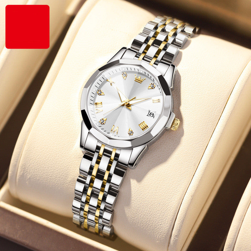 "Elegant Women's Waterproof Quartz Watch – Stylish & Durable"