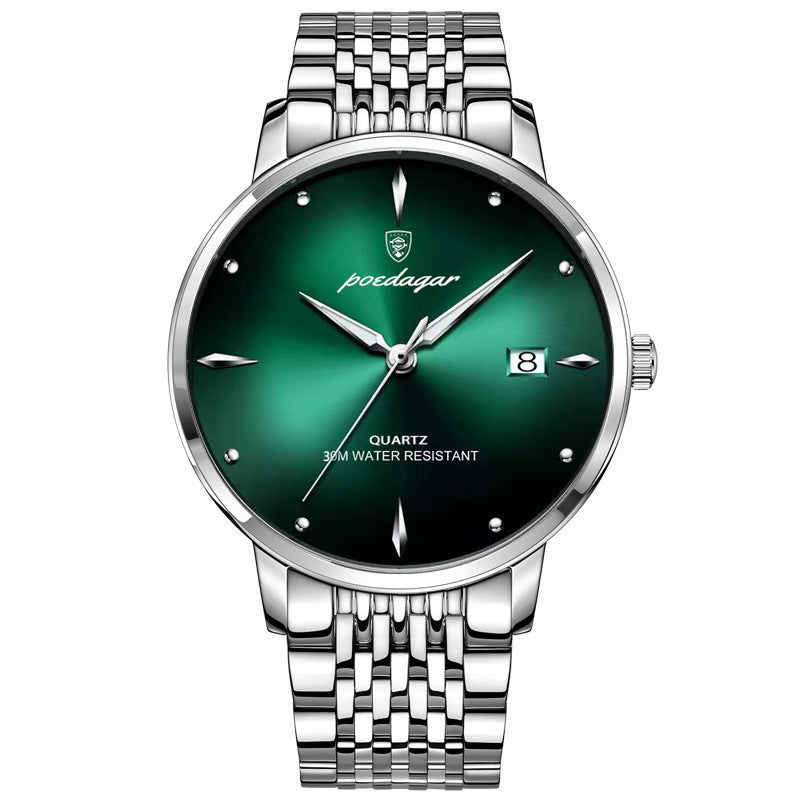 “Sleek Waterproof Luminous Men’s Quartz Watch – Ultra-Thin & Stylish”
