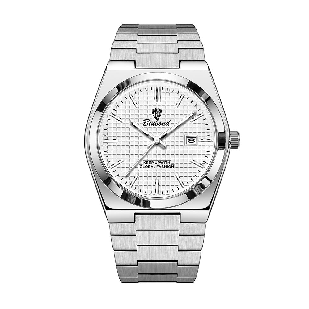 Modern Glow Stainless Steel Waterproof Men's Watch