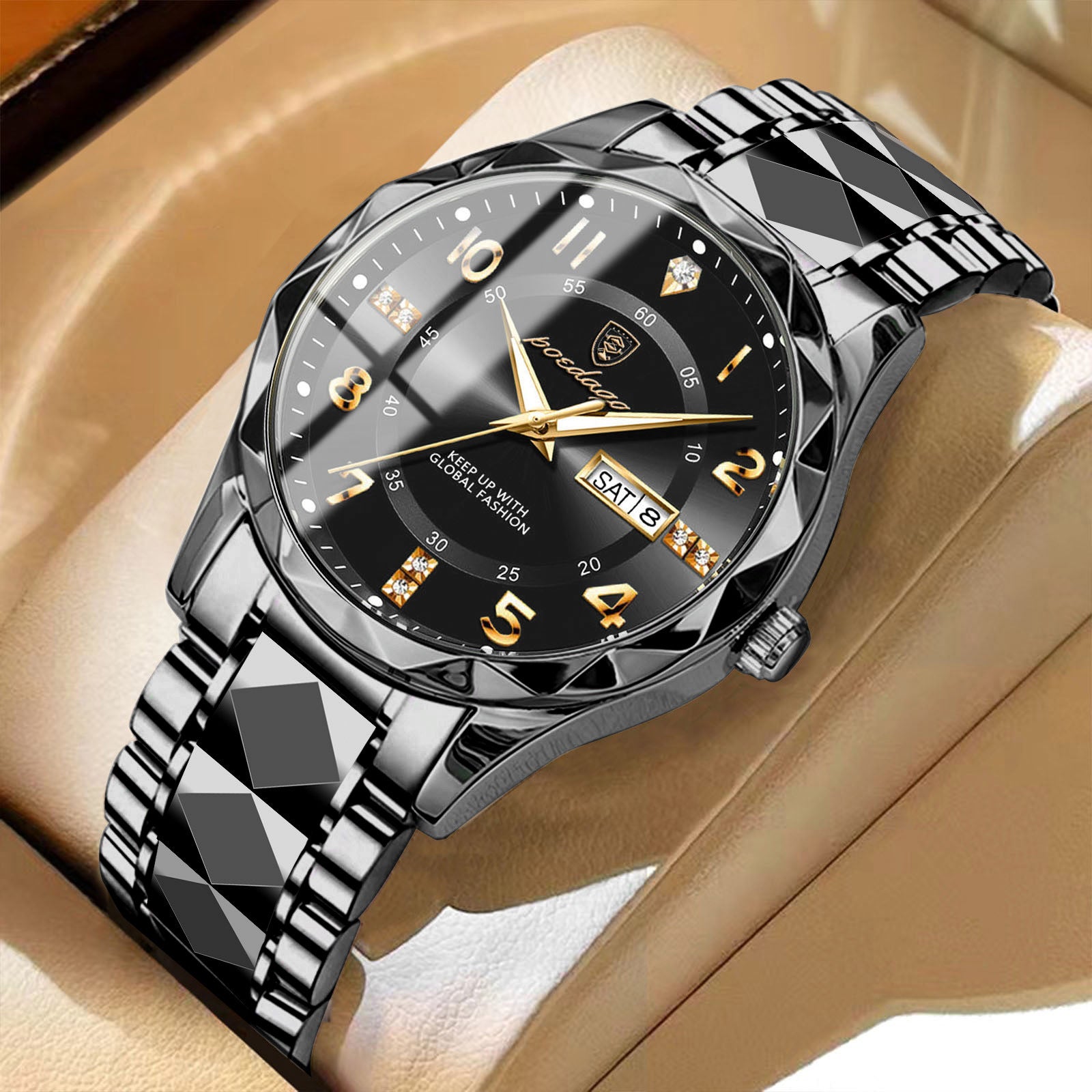 Imperial Glow Waterproof Business Quartz Timepiece