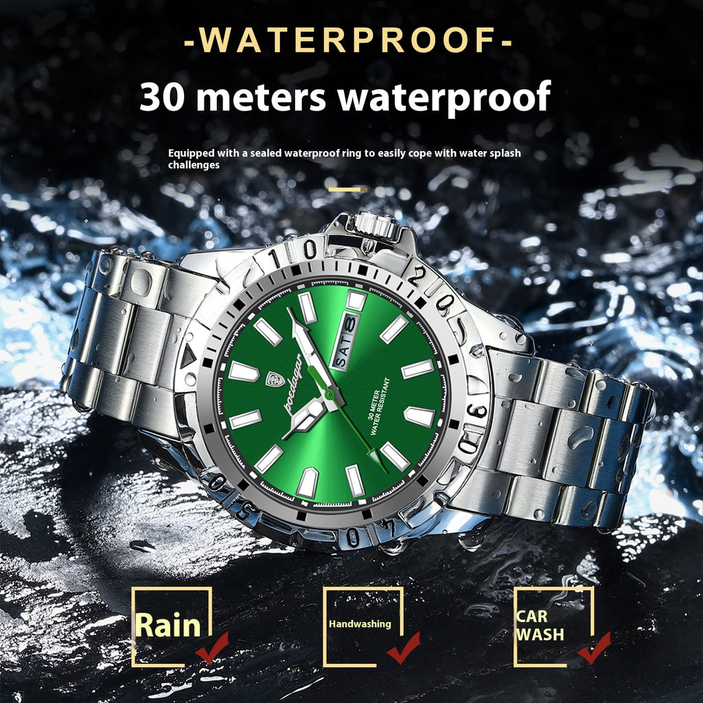 "Swiss Men's Waterproof Luminous Watch"