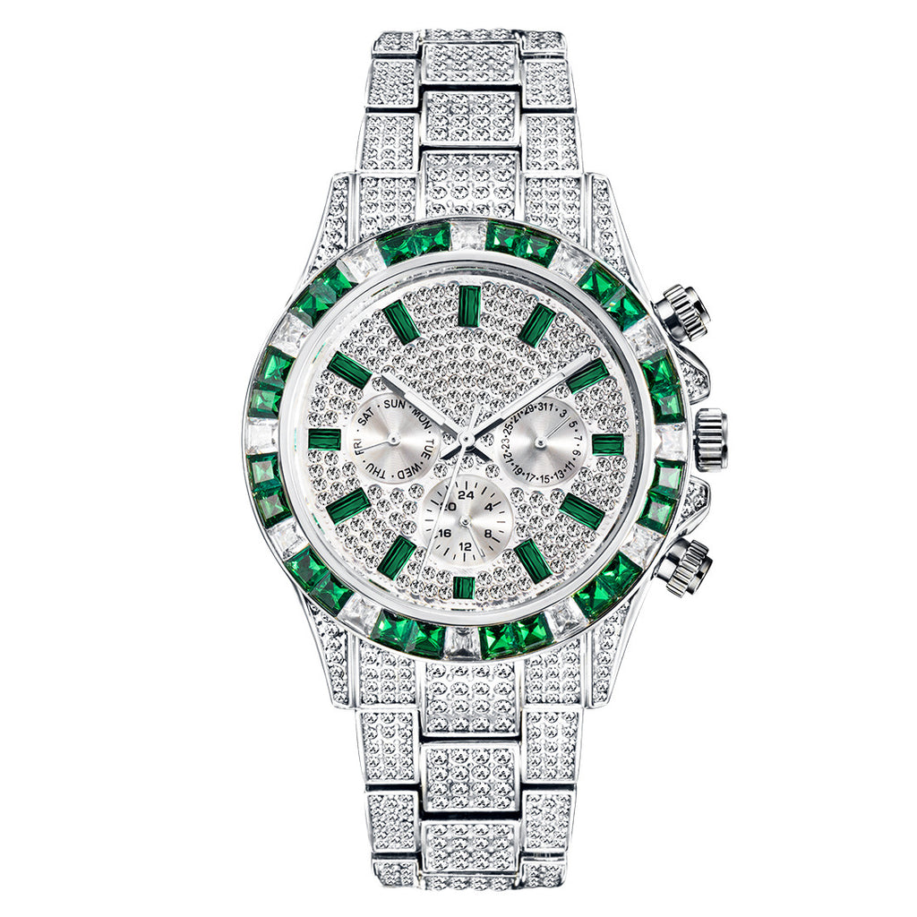 Luxury Full Star Quartz Men’s Watch – European & American Fashion
