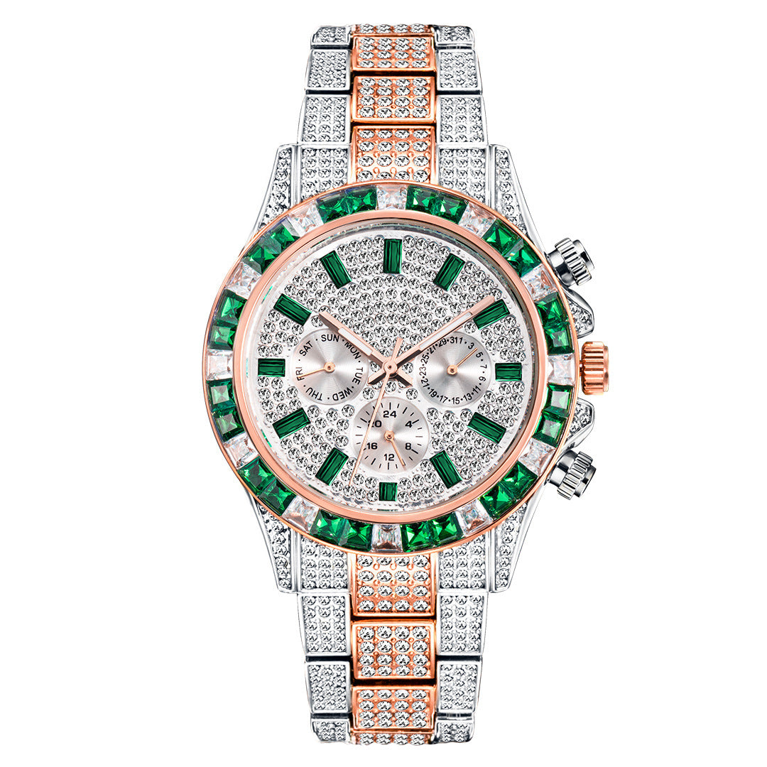 Luxury Full Star Quartz Men’s Watch – European & American Fashion