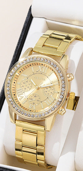 Women’s Diamond Three-Eye Watch