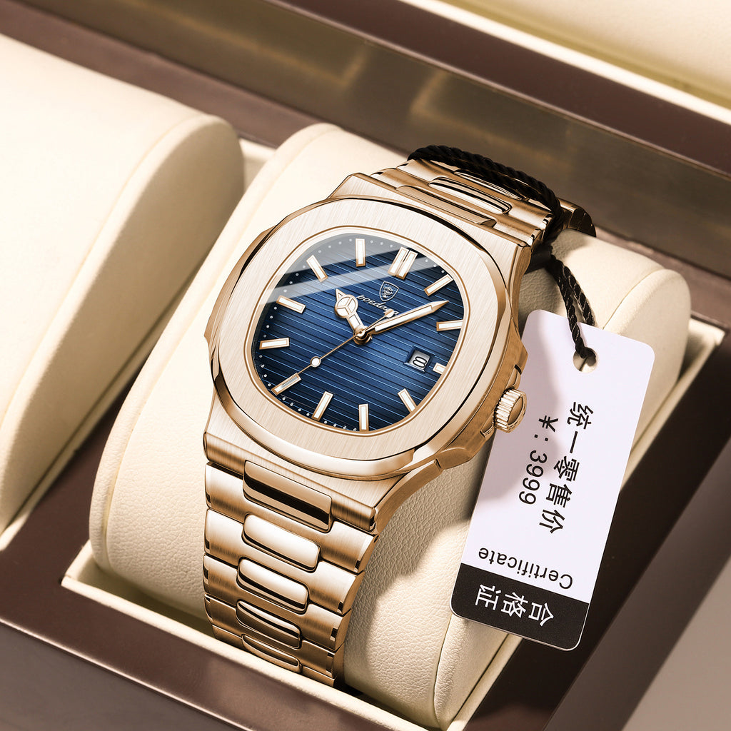 Thin Waterproof Quartz Timepiece