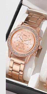 Women’s Diamond Three-Eye Watch