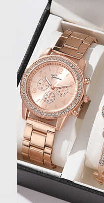 Women’s Diamond Three-Eye Watch