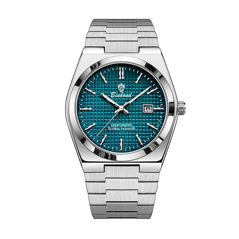 Modern Glow Stainless Steel Waterproof Men's Watch