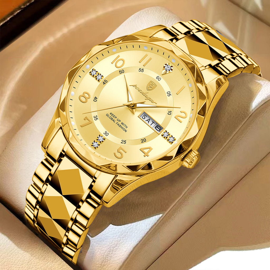 Imperial Glow Waterproof Business Quartz Timepiece