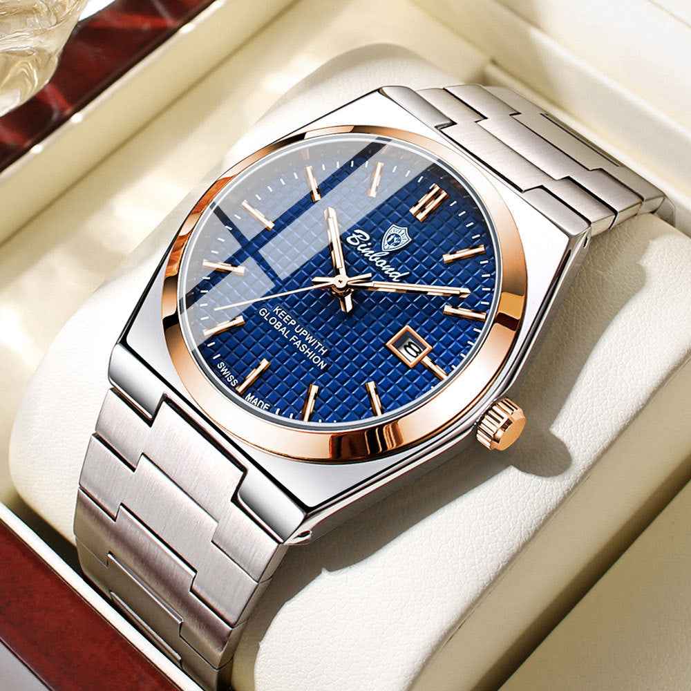 Modern Glow Stainless Steel Waterproof Men's Watch