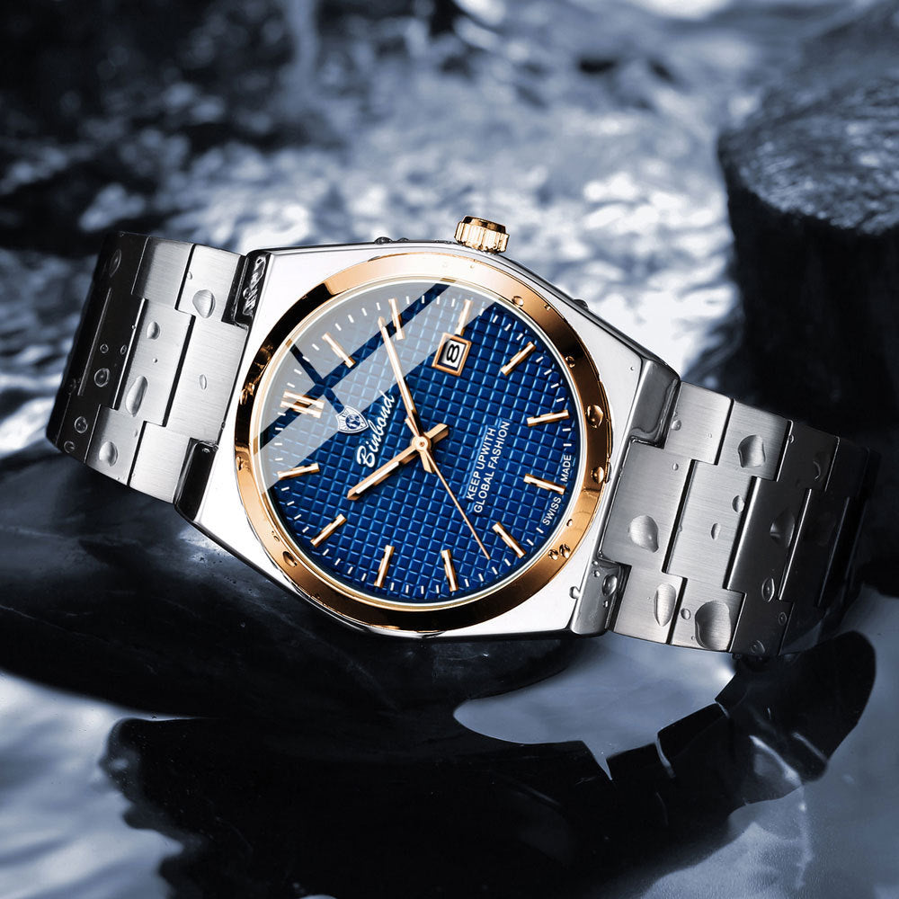 Modern Glow Stainless Steel Waterproof Men's Watch