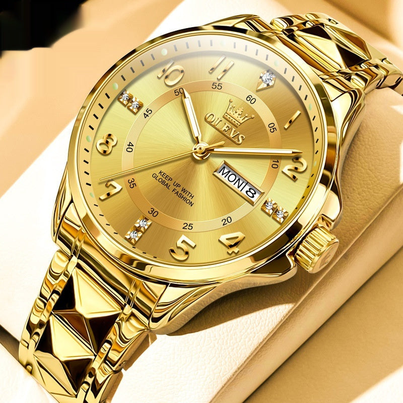 "Elegant Waterproof Quartz Couple’s Watch – Simple & Casual Design"