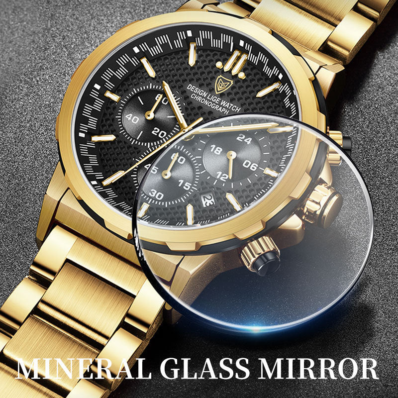Prestige Steel Business Watch with Luminous Calendar