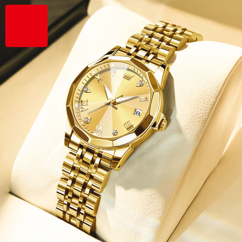 "Elegant Women's Waterproof Quartz Watch – Stylish & Durable"