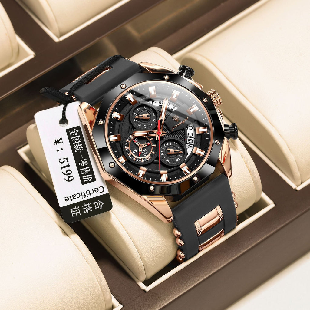 Men’s Silicone Chronograph Watch