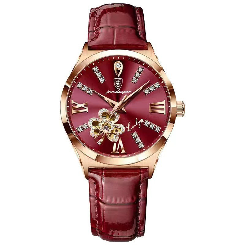 “Korean Style Waterproof Ladies Watch with Calendar”